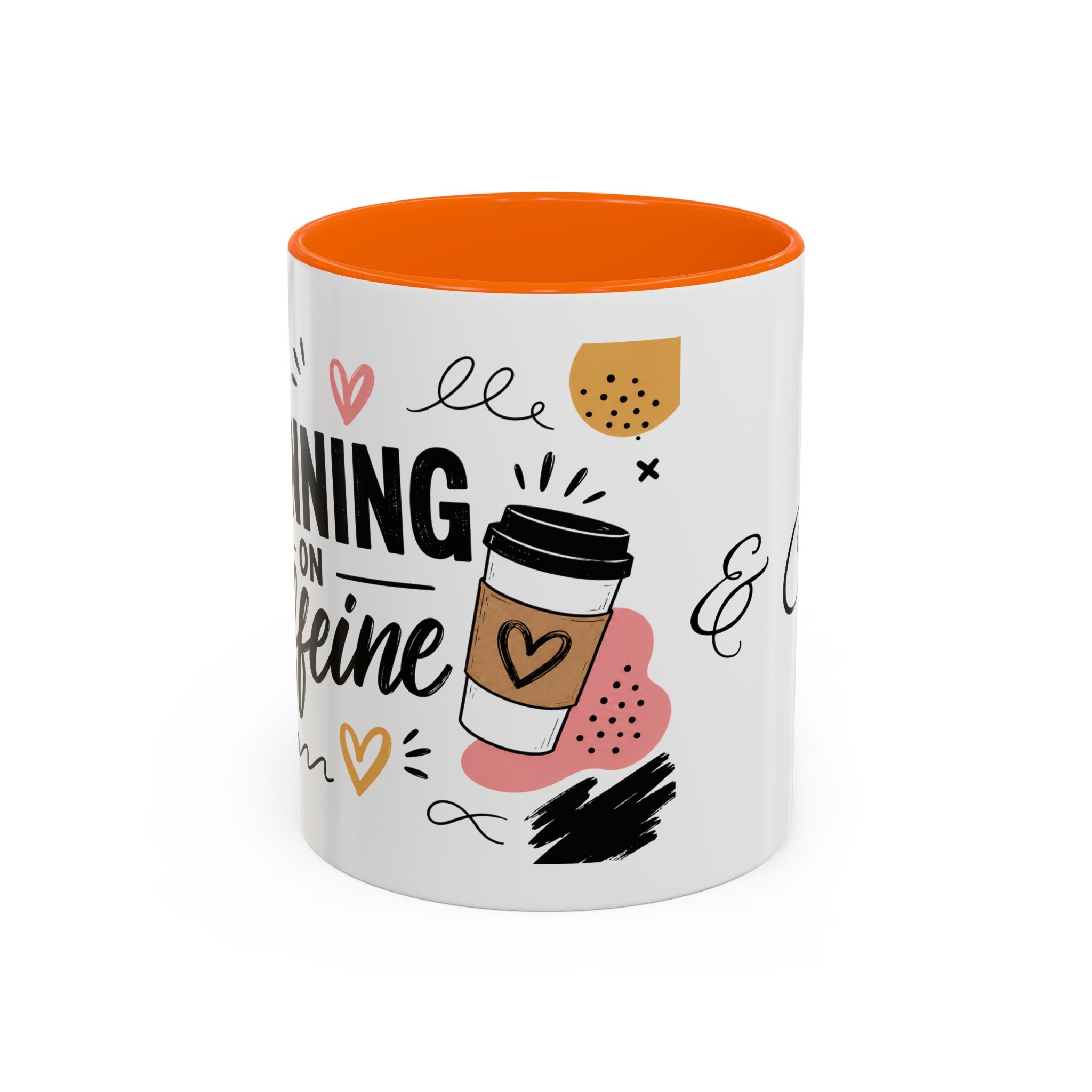 Accent Coffee Mug — Morning Fuel & Chaos Cute Coffee Cup (11/15oz)