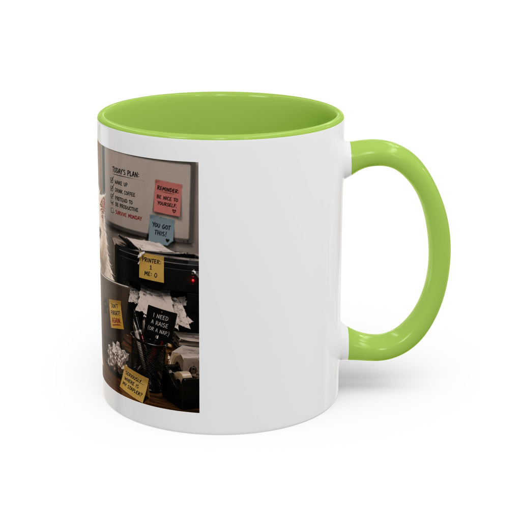 Coffee Mug — "Office Survival" Murphy's Desk Humor Accent Mug (11/15oz)