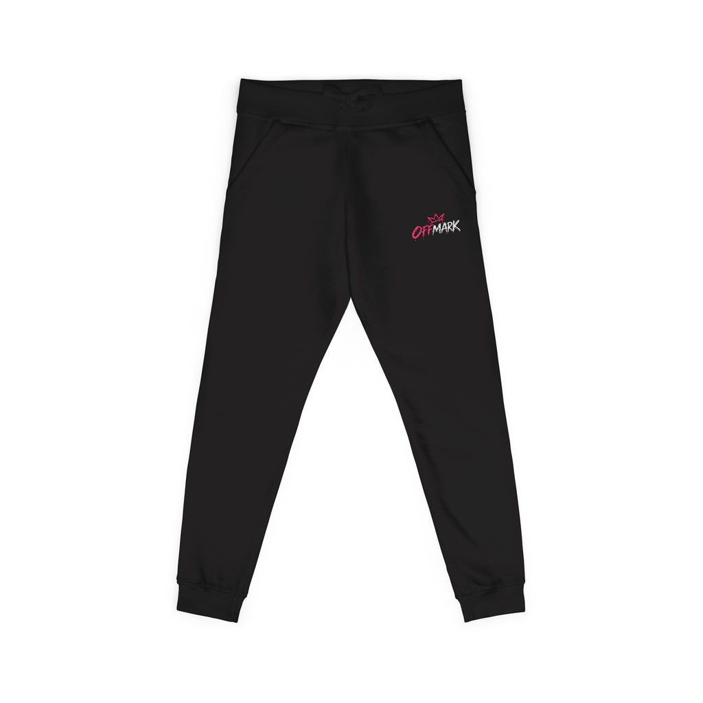 Embroidered Floral Lounge Sweatpants — Pink logo Cozy Joggers