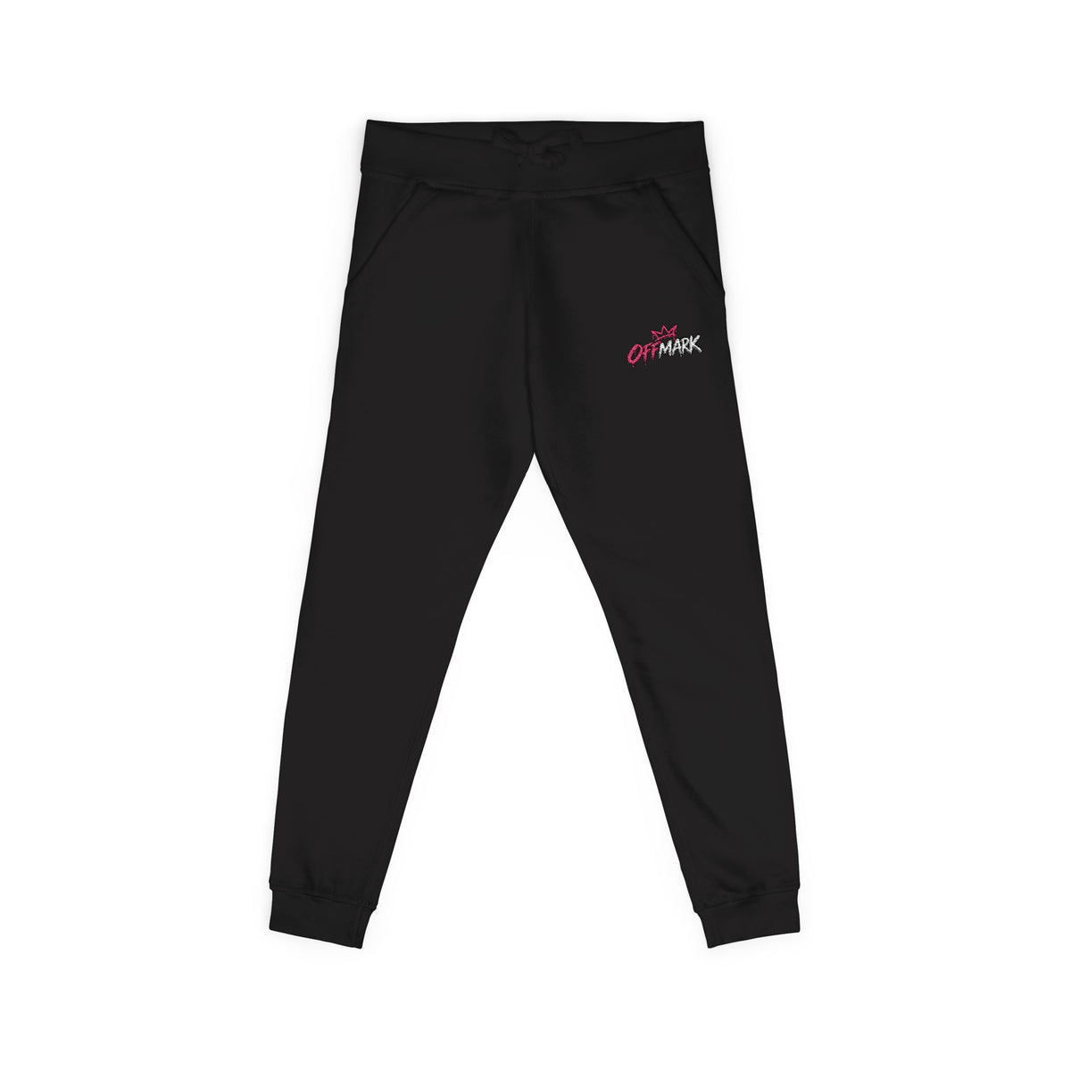 Embroidered Floral Lounge Sweatpants — Pink logo Cozy Joggers