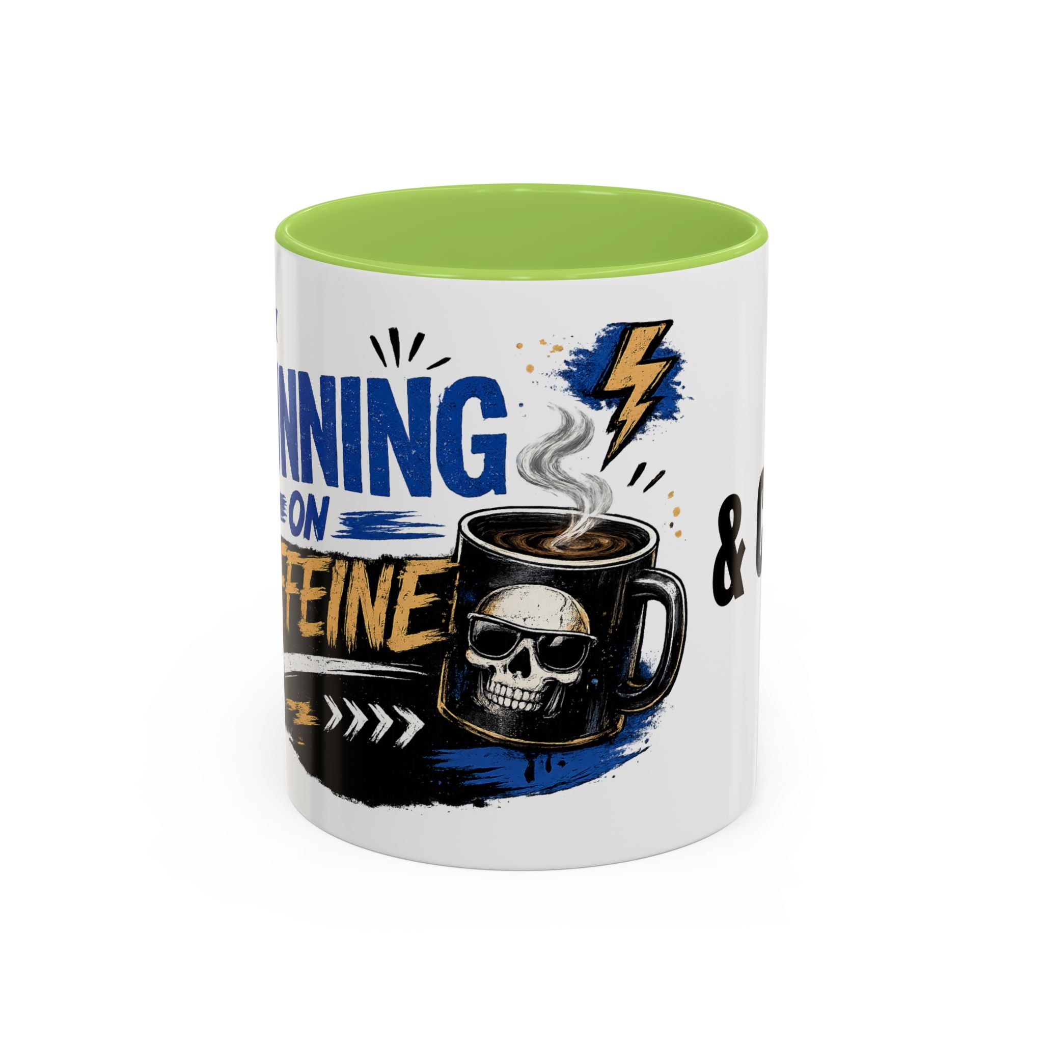Running on Caffeine & Chaos Coffee Mug