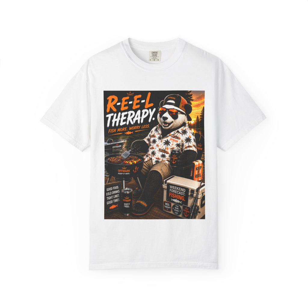 RIP the Panda Bear- "Reel Therapy" Fishing T-Shirt
