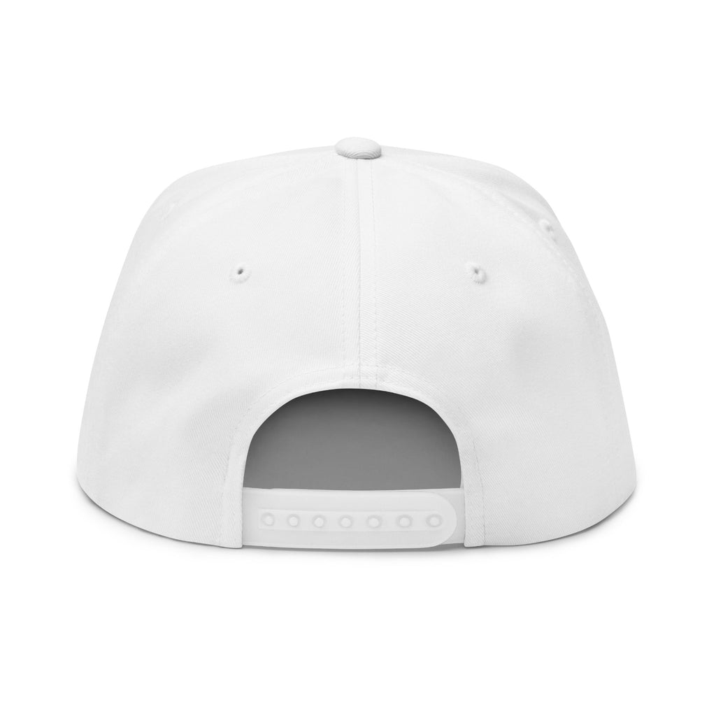 Flat Bill Cap — 'My Brain' Cute Emoji Embroidered Snapback