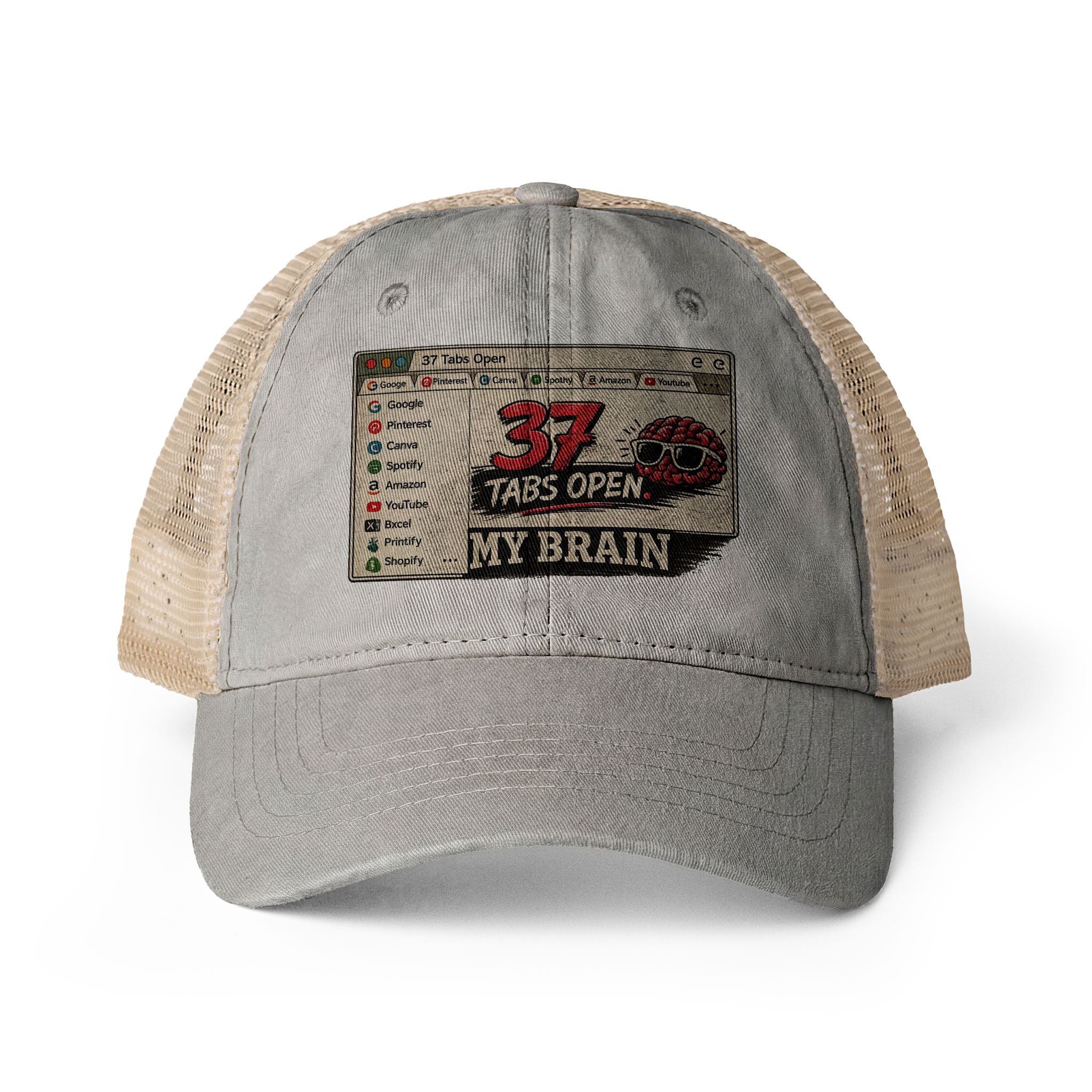 Women's Washed Mesh-Back Cap