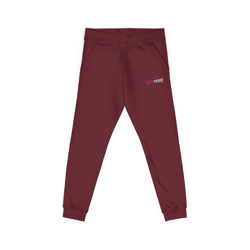 Embroidered Floral Lounge Sweatpants — Pink logo Cozy Joggers