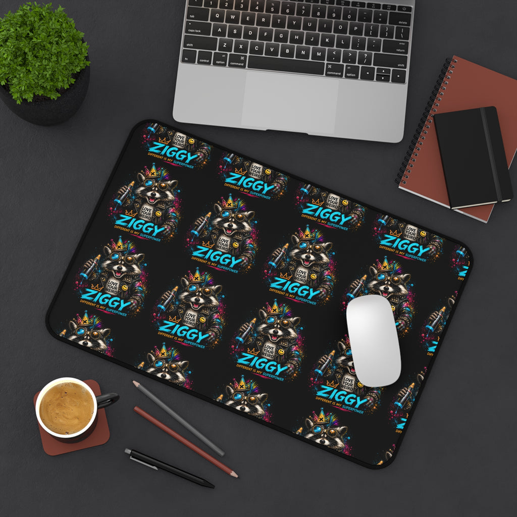 Ziggy the Raccoon Desk Mat