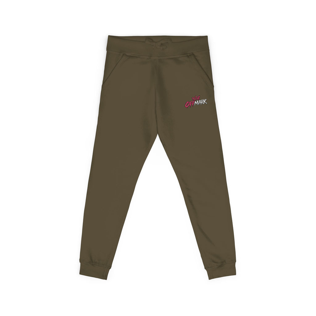 Embroidered Floral Lounge Sweatpants — Pink logo Cozy Joggers