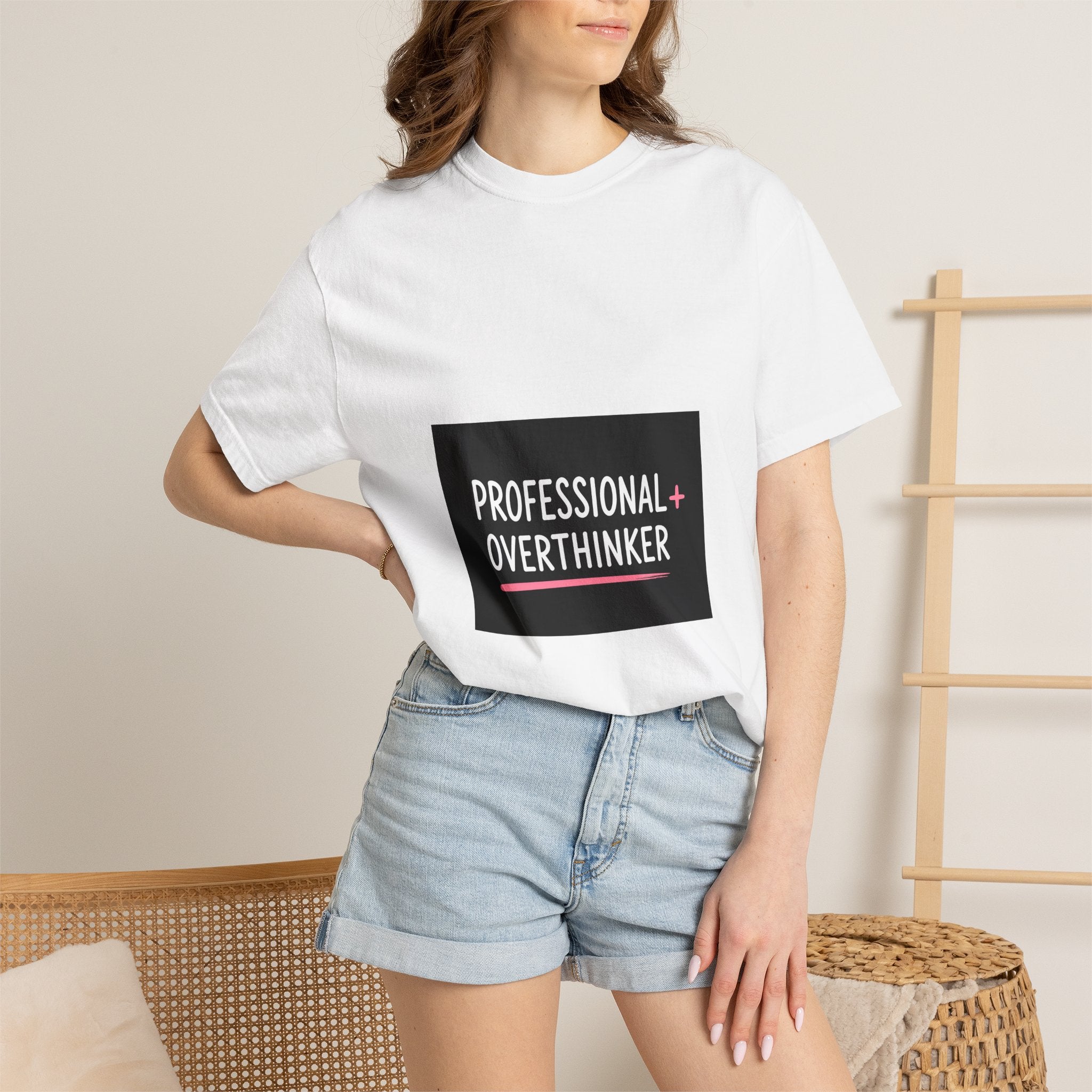T-Shirt — "Professional Overthinker" Graphic Tee