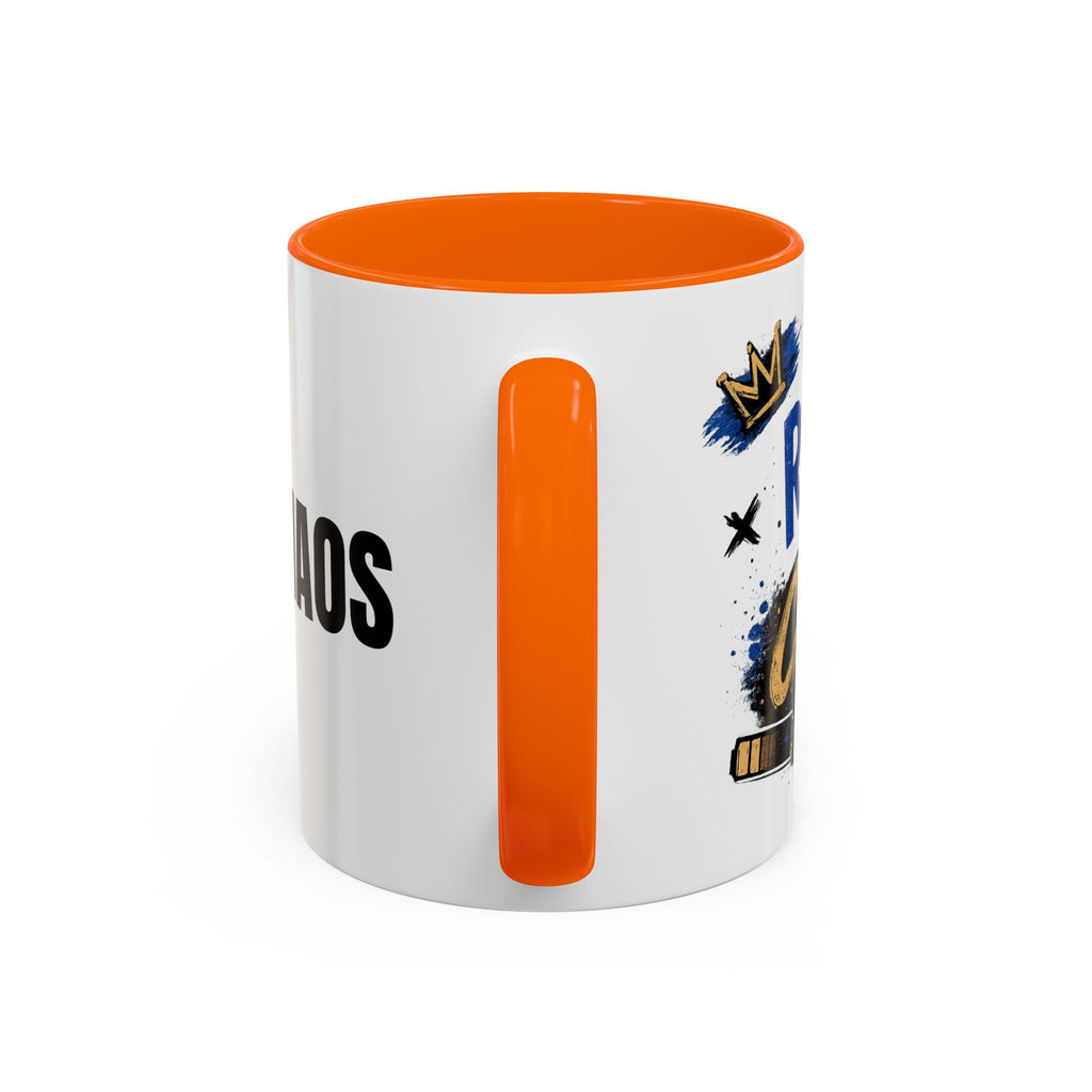 Morning Chaos Coffee Mug — Running on Caffeine & Chaos Accent Mug