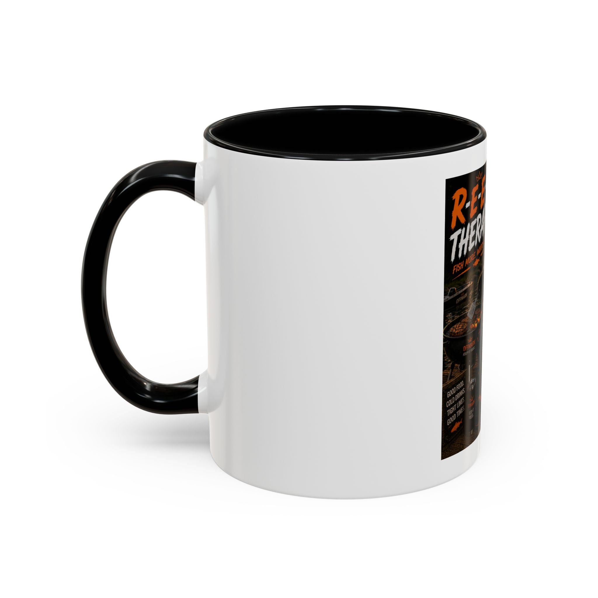 "R-E-E-L Therapy" Fishing RIP the Panda Bear Mug