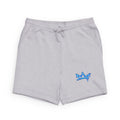 Neon Crown Sweatshorts — Black Casual Lounge Shorts with Blue Crown Accent