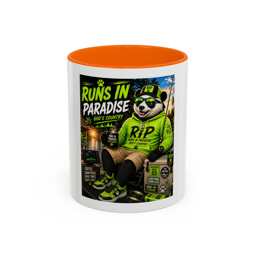 "Runs in Paradise" Coffee Mug — RIP The Panda Bear