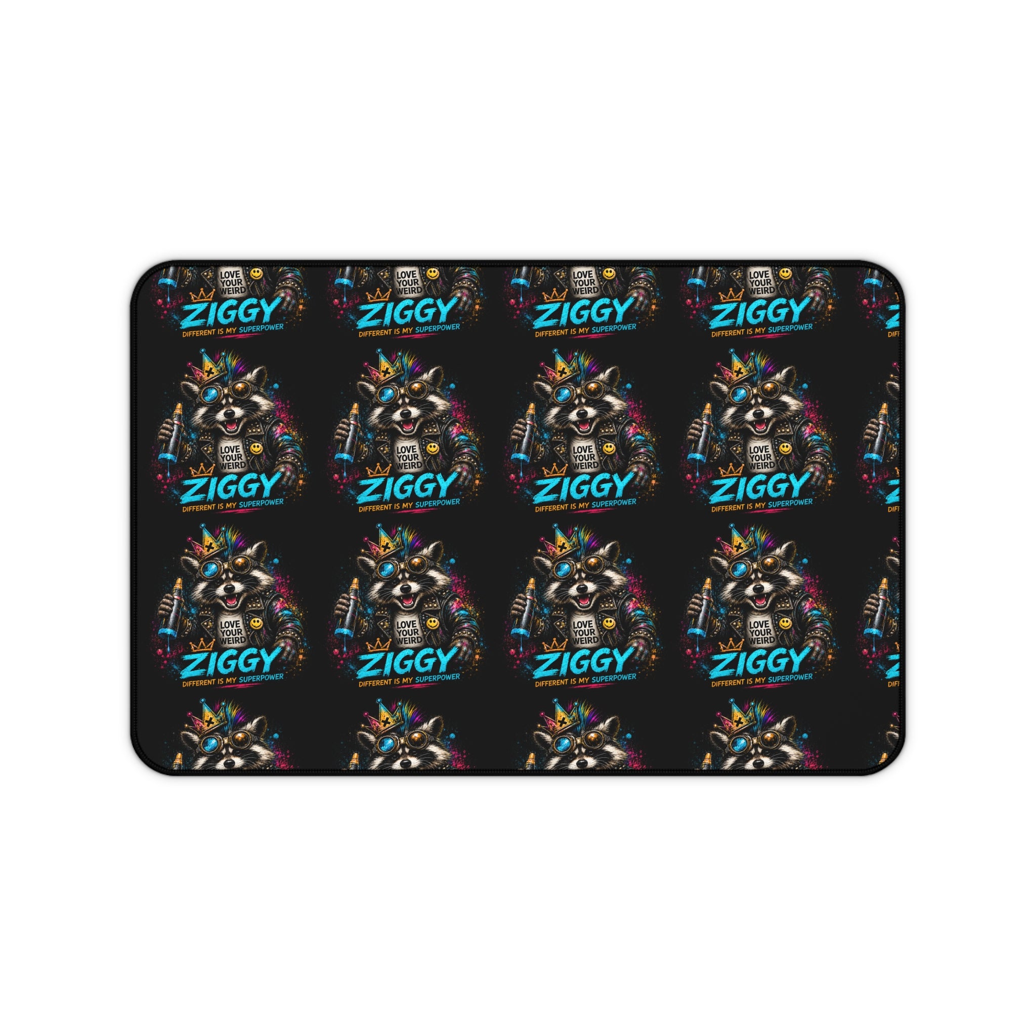 Ziggy the Raccoon Desk Mat