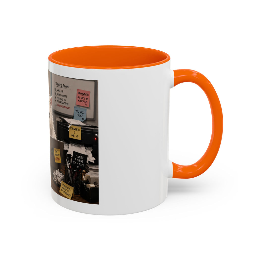 Coffee Mug — "Office Survival" Murphy's Desk Humor Accent Mug (11/15oz)