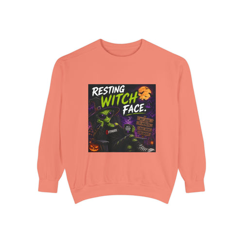 Halloween "Resting Witch Face" Sweatshirt - Funny Spooky Graphic Pullover